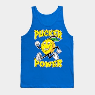 Lemon Running Pucker Power Tank Top